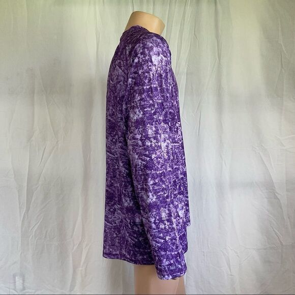 NEW SPYDER SWIM purple rush guard long sleeves UPF30+ multicam XXL - Picture 6 of 15